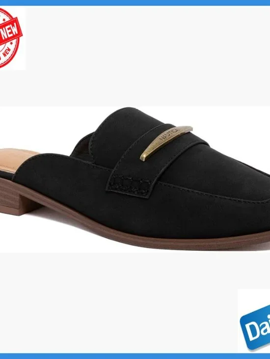 Slip-On Mule Loafers Vegan Leather Backless Dress Shoes Casual Workwear Slip-On Mule Loafers Vegan Leather Backless Dress Shoes Casual Workwear